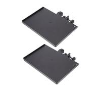 SAFIGLE 2pcs Black Abs Sound Card Tray with Adjustable Angle and Wear-resistant Surface, Universal Microphone Stand Shelf for Mobile Phone and Sound Card Use in Live Broadcast