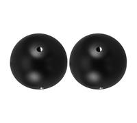 SAFIGLE 2pcs Black Ceiling Light Canopy Plate Half-Round Mounting Base for Pendant Lamps and Chandeliers Ceiling Light Fixture Parts Compatible with Wall