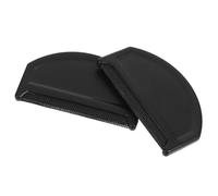 SAFIGLE 2pcs Black Plastic Fabric Ball Remover Comb for Wool Sweaters and Clothes Reusable Lint and Pill Remover with Detachable Cleaning Head for Coats Blankets and Knits