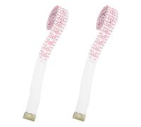 SAFIGLE 2pcs Braille Tape Measure for Blind Flexible Ruler with Accurate Tactile Scales Compact Measuring Tool for Impaired Lightweight Accessory for Everyday Use