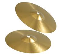 SAFIGLE 2pcs Brass Drum Cymbal Jazz Drum Crash Cymbal Traditional Cymbal 8 Inches for Practice