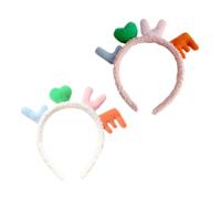 SAFIGLE 2Pcs Cartoon Decorative Headband for Adorable Hair Hoops for Christmas Day Role Playing Parties Lightweight and Durable Headdress Prop for Fun Photo Memories