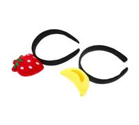 SAFIGLE 2pcs Cartoon Fruit Headbands Hair Hoops Playful Cosplay Props for Live Stream Boost Party Accessories