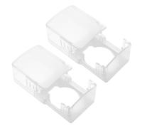 SAFIGLE 2pcs Child Proof Locks for Doors Abs Door Anti-Lock Cover with Easy Installation and Sleek Modern Design, Hard to Unlock for Child, Suitable for Toilet and Storeroom Safety