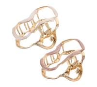 SAFIGLE 2Pcs Cloud Hair Claw Clips for Women Stylish Metal Electroplated Accessories Unique Half Up Hair Updo Clips Headdress for Chic Hairstyles