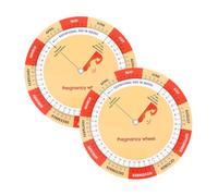 SAFIGLE 2pcs Color Printed Paper Fetal Development Tracker for Expecting Moms Essential Guide for Growth Timeline Early Pregnancy Document