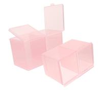 SAFIGLE 2pcs Cosmetic Cotton Storage Box Storage Rack for Cosmetics Shelf in Bathroom Table Container for Cotton Buds