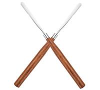 SAFIGLE 2pcs Cosmetic Spatula Mixing Sticks Natural Rosewood Foundation Mixer Tool for Professional Makeup Application and Cosmetic Palette Stirring in Beauty Care