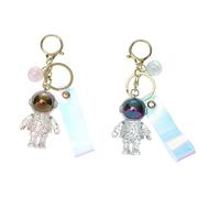 SAFIGLE 2pcs Creative Spaceman Keychain Aesthetic Keyring Key Storage Ornaments