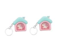 SAFIGLE 2pcs Cute Unicorn Keychain Music and Light Decorative Led House Keychain Small Handbag Charm for and Accessories Unique Keyring for Homeowners and Car Enthusiasts