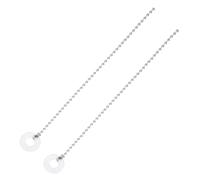 SAFIGLE 2pcs Cymbal Sizzle Chains Drum Set Accessories Silver Cymbal Sizzle Strainers for Jazz Drum Kits Enhance Crashes and Rides with Effect Instrument Parts