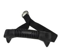 SAFIGLE 2pcs D Ring Pull Rope Handle Training Rope Handle Pvc Black