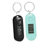 SAFIGLE 2pcs Digital Pocket Watch Keychain with Assorted Colour Plastic Body, Lightweight and Compact Design, Easy to Read Time, for School Or During The Exam