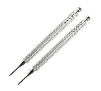 SAFIGLE 2Pcs Ear Acupuncture Point Probe Set Dual-Head Auricular Reflexology Tools Portable Ear Point Massager for Facial Reflexology and Stress Relief