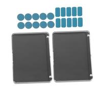 SAFIGLE 2pcs Empty Makeup Palette Transparent Lid Eyeshadow Organizer for Blush Lipstick Powder Space Saving Cosmetic Storage for Travel Quick Access