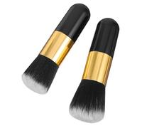 SAFIGLE 2pcs Foundation Makeup Brush Style Brush Soft Densely Filled Great for Blending Buffing and Setting Non-shedding for Smooth Application