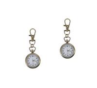 SAFIGLE 2pcs Gold Pocket Watch Chain Nurse Watch Digital Portable Children's Elegant Buckle