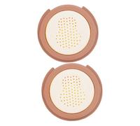 SAFIGLE 2pcs Guitar Sound Hole Humidifier Cover Stylish Moisture Absorber for Acoustic Guitar Easy to Install Decorative Design with Delicate Patterns for Maintenance and