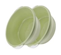 SAFIGLE 2pcs Household Washbasin Plastic Foot Soak Bucket Large Size Nordic Green Home Bathroom Wash Basin for Foot Bath and Personal Care