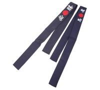 SAFIGLE 2pcs Japanese Cotton Headbands Breathable Sweat-absorbing Karate and Chef Accessories for Yoga Running Cycling Skin-friendly Hair Ties