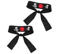 SAFIGLE 2pcs Japanese Hachimaki Headband Durable Karate Bandana for Sushi Chefs and Kitchen Costume Parties Traditional Japanese Design for Culinary Enthusiasts