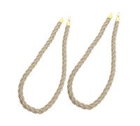 SAFIGLE 2pcs Jute Queue Stanchion Replacement Rope with Hooks for Crowd Control Guardrail Barrier Easy to Install Space-saving Design Suitable for Posts Decorative Safety Barrier Rope