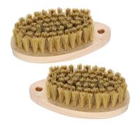 SAFIGLE 2pcs Laundry Shoes Washing Bristle Brush Ergonomic Non-slip Handle Fine Craftsmanship
