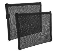 SAFIGLE 2pcs Mesh Cosmetic Bags Nylon Makeup Bag Zipper Mesh Makeup for Travel Toiletries Storage Pouch