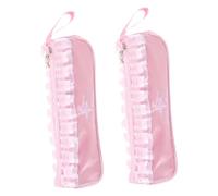 SAFIGLE 2pcs Mesh Zipper Dance Shoe Bag for Girls Ballet Slipper Organizer Pouch for Dance Practice Travel