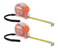 SAFIGLE 2pcs Metric and Imperial Pocket Tape Measure 5m x 19mm Retractable Precision Measuring Tape for Sewing Tailoring Body Measurements and Travel