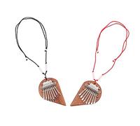 SAFIGLE 2pcs Mini Kalimba Thumb Piano Eight Tones Portable Finger Piano Musical Instrument for Beginners