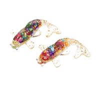 SAFIGLE 2pcs Miniature Japanese Carp Figures - Premium Crystal Glass Fish Tank Ornaments | Exquisite Aquatic Animal Art for Home and Office Decor | Beautiful Goldfish Sculptures for Zen-Inspired Aquar