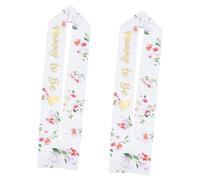 SAFIGLE 2pcs Mom Sash Glamorous Shoulder Strap for Shower Decorations Photo Prop Birthday for Newborn Girl