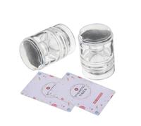 SAFIGLE 2pcs Nail Art Printing Tools Silicone Stamper for Nails French Tip DIY Decor