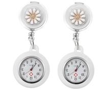 SAFIGLE 2pcs Nurse Watch Fob Medical Nursing Watch Face Student Nurse Digital Timepiece
