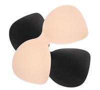 SAFIGLE 2Pcs Padding Inserts Replacement Pads for Sports Nursing Bras Swimsuits Supple Non Slip Integrated Cups Liners Washable Inserts for Backless Dresses