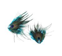 SAFIGLE 2pcs Peacock Hair Vines for Weddings Hair Clips for Women Retro Clip Women Fashion Vintage Peacock Accessories