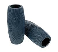 SAFIGLE 2pcs Plastic Memorial Grave Vase for Cemetery and Graveyard Use with Thickened Plastic Structure and Weighted Stable Base, Modern Difficult to Tip over Design for Easy Transport