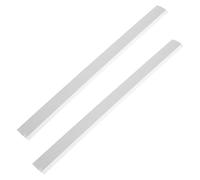 SAFIGLE 2pcs Plastic Strip Replacement for Dustpan Edge - Garbage Shovel Closing Edges Straps Protector Replacement Soft Pressing Strips for Garbage Shovel Repair Accessories, Grey