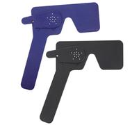 SAFIGLE 2pcs Portable Handheld Eye Exam Occluder for Pediatric Vision Testing with Plastic Material and Enhanced Testing Consistency Suitable for Clinic