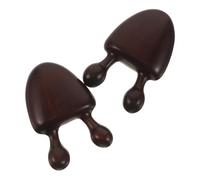 SAFIGLE 2pcs Portable Sandalwood Scraping Massage Tool for Face and Neck, Snail Shaped Smooth Wooden Nose Scraper Massager for Acupuncture Point and Travel Use