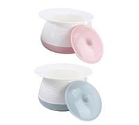 SAFIGLE 2PCS Portable Urinal Pot with Cover Practical Stylish Chamber Pot for Durable Non Slip Design for Travel and Home Use