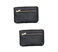 SAFIGLE 2pcs Pu Leather Purse for Women Multifunctional Mini Zipper Bag for Daily Use Fits Pockets and Handbags for and Cash Storage Random Style