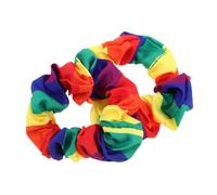 SAFIGLE 2Pcs Rainbow Scrunchies for Colorful Striped Elastic Hair Ties Lightweight Durable Pride Hair Accessories for Daily Wear Parties Vibrant Hair Bands