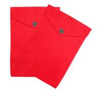 SAFIGLE 2pcs Red Embroidered Scripture Storage Bags for Buddhist Texts and Bible - Portable Cloth Book Covers with Pen Holder, Suitable for Travel and Religious Study