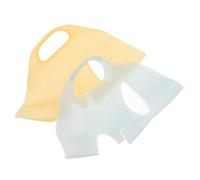 SAFIGLE 2PCS Reusable Silicone Face Mask Holder Beauty Mask Covers with Ear Hanging Design for Enhanced Moisturization and Nutrient Absorption Fits Various Face Shapes for Skincare Routine