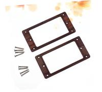 SAFIGLE 2pcs Rosewood Pickup Frame Humbucker Mounting Ring for Electric Guitar Screws Fix Classic Vibe