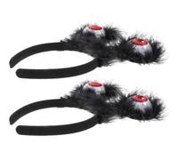 SAFIGLE 2PCS Scary Eyeball Headband Halloween Party Accessory Unique Hairband for Costume Decoration for Cosplay and Themed Events Eye Catching Design for Fun Gatherings