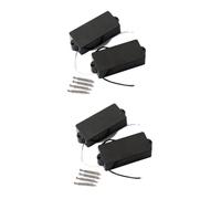 SAFIGLE 2pcs Sealed String Pickup for Electric Bass Guitar Accessories Black Provides Aggressive and Sustain for Rock and Sound Easy Installation and Replacement