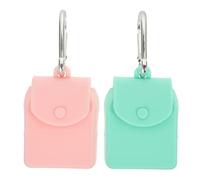 SAFIGLE 2Pcs Silicone Coin Purse Durable Change Storage Pouch with Hook for Travel Beach and Parties Material Sturdy Design Green and Pink